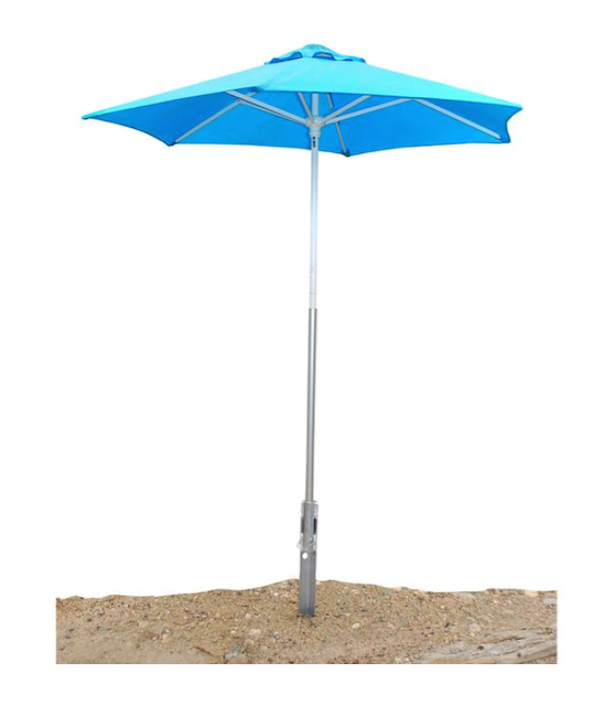 Down River Sand Stake Umbrella Holder Combo