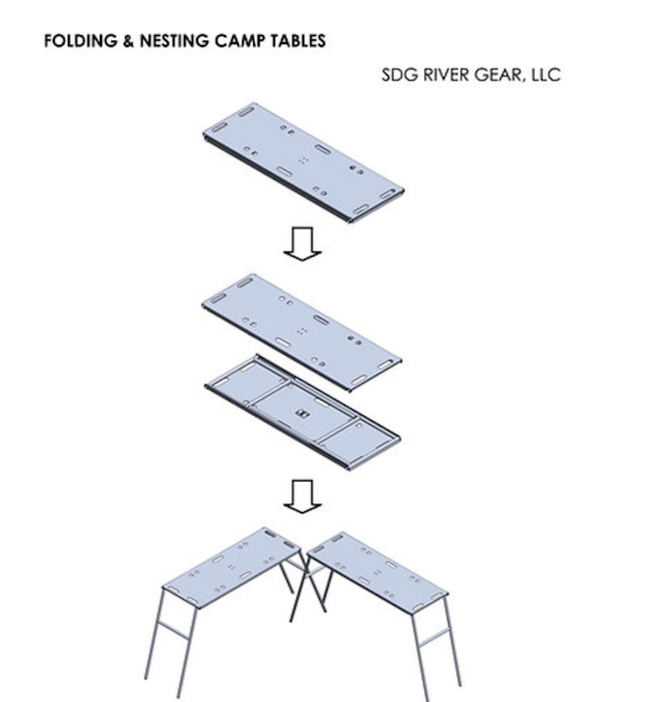 SDG River Gear Nesting Camp Tables