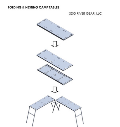 SDG River Gear Nesting Camp Tables