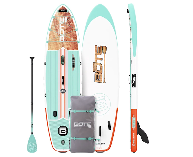 BOTE Breeze Aero 10'6" Classic Cedar Inflatable Paddle Board