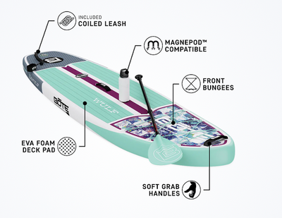 BOTE Wulf Aero 10'4" Native Glacier Inflatable Paddle Board
