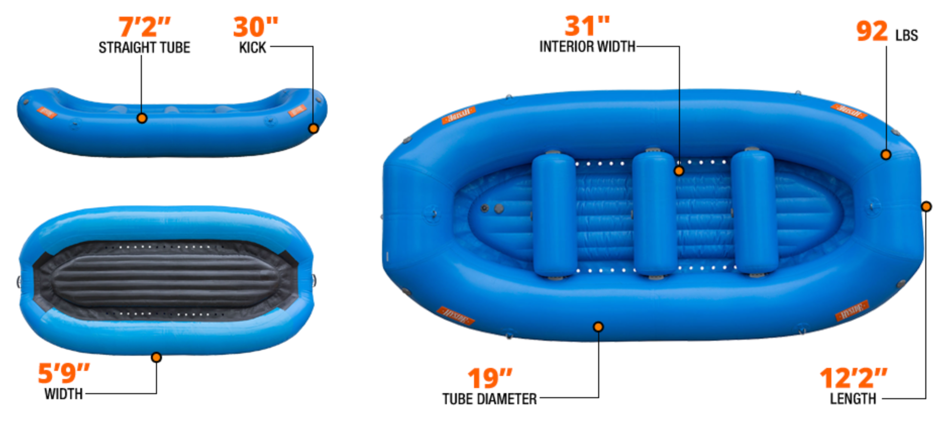 Hyside 12' Max Raft