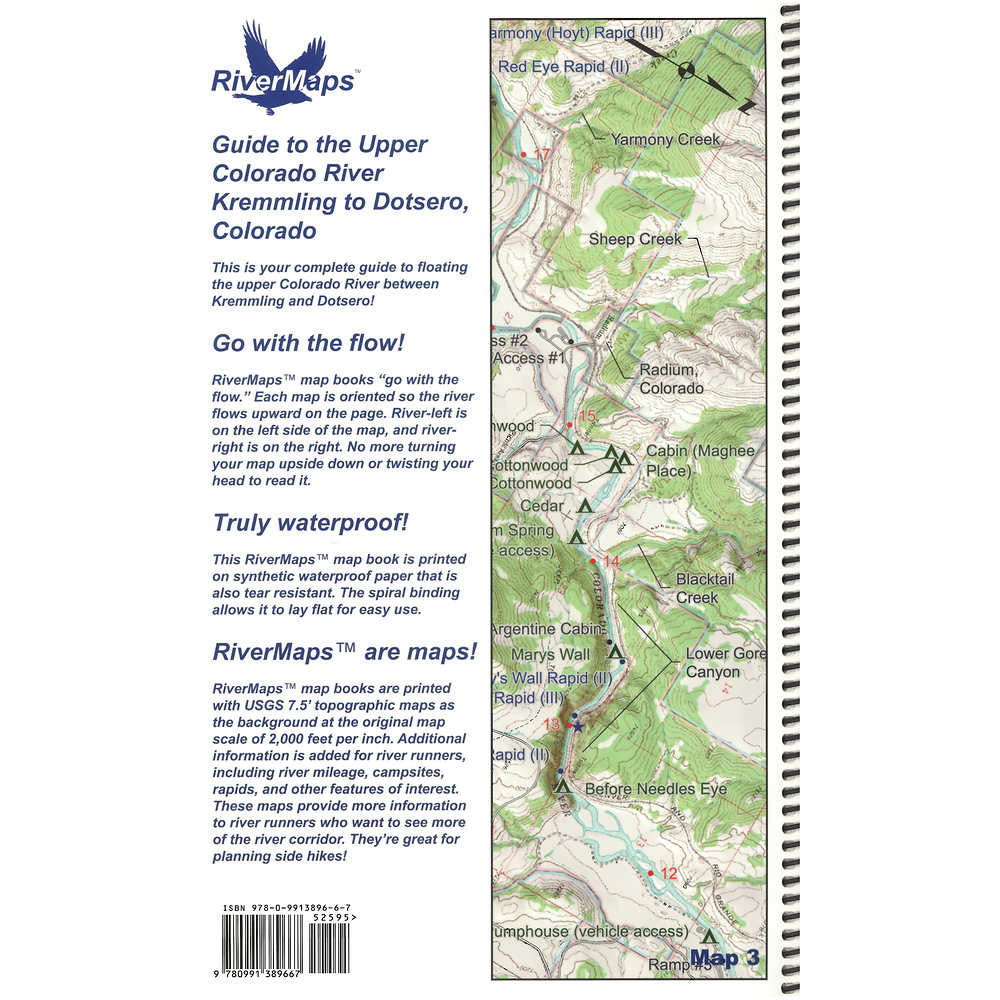 RiverMaps Guide to the Upper Colorado, Kremmling to Dotsero