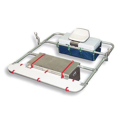 Down River Equipment Colorado XD 4-Bay Single Rail Raft Frame, 82"L x 70"W